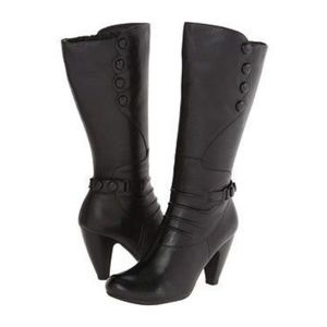 Miz Mooz Black Sheila Wide Calf Boot size 9